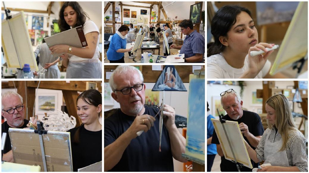 Malkurs nach Bob Ross mit Uwe Rieger